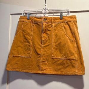 American Eagle Outfitters Mustard Corduroy Skirt